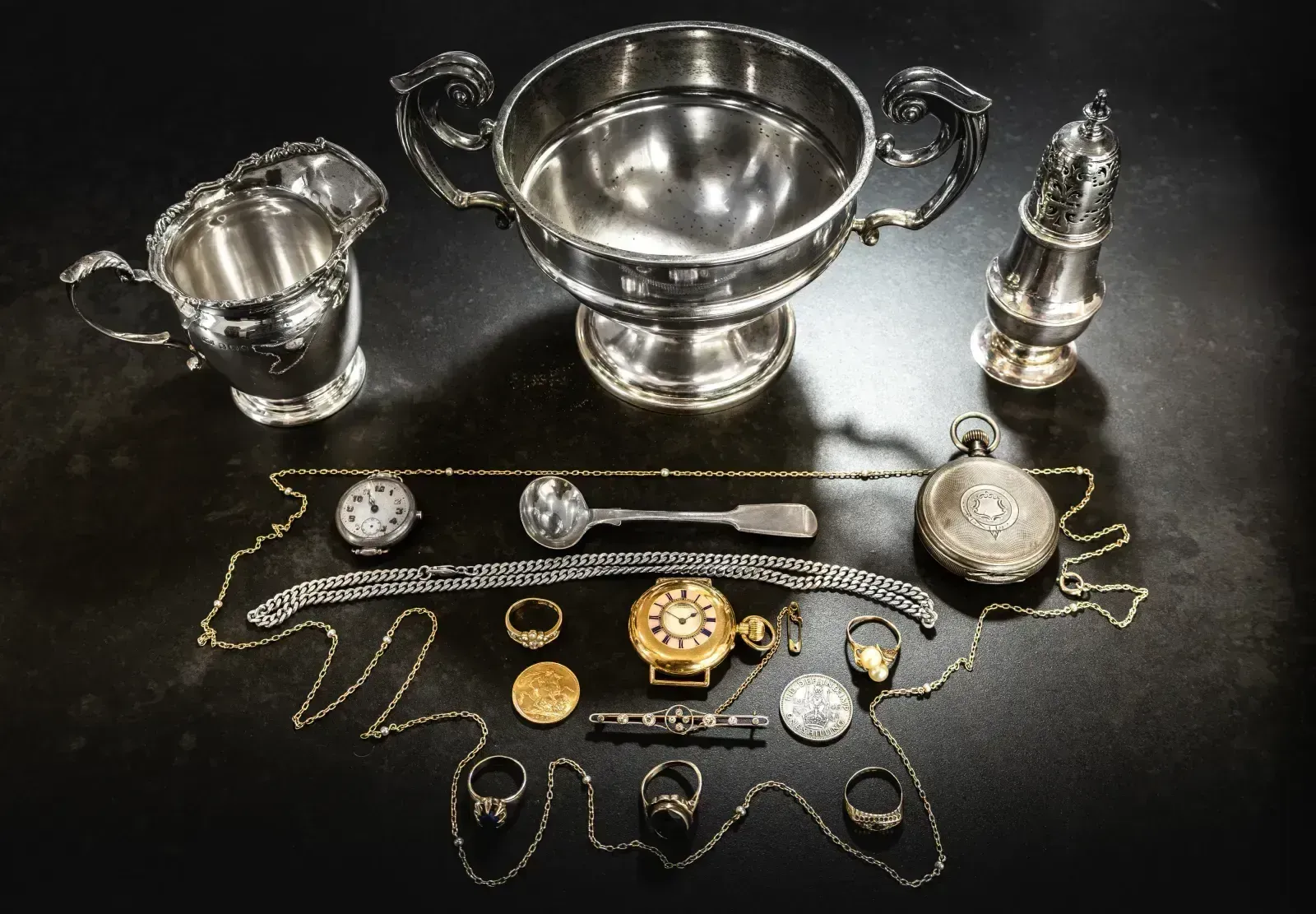 Gold and silver items