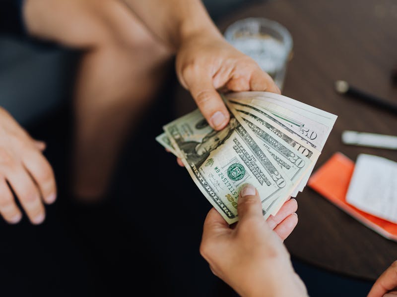 Cash payment for gold